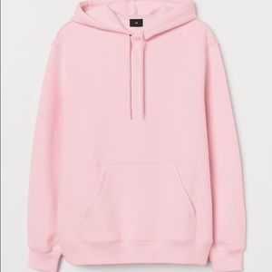H&M relaxed-fit pink hoodie